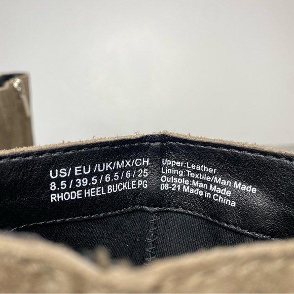 Kenneth Cole Rhode Heel Buckle Suede Bootie 8 1/2 - Picture 10 of 13
